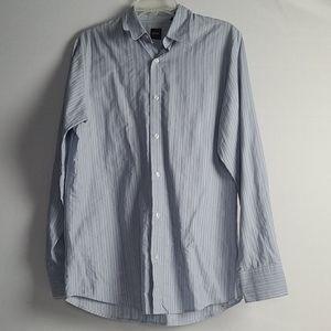 BOSS HUGO BOSS SHIRT BLUE STRIPE L/S SZ M